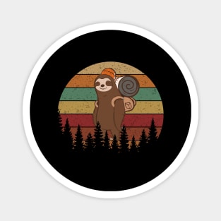 Sloth Hiking Magnet